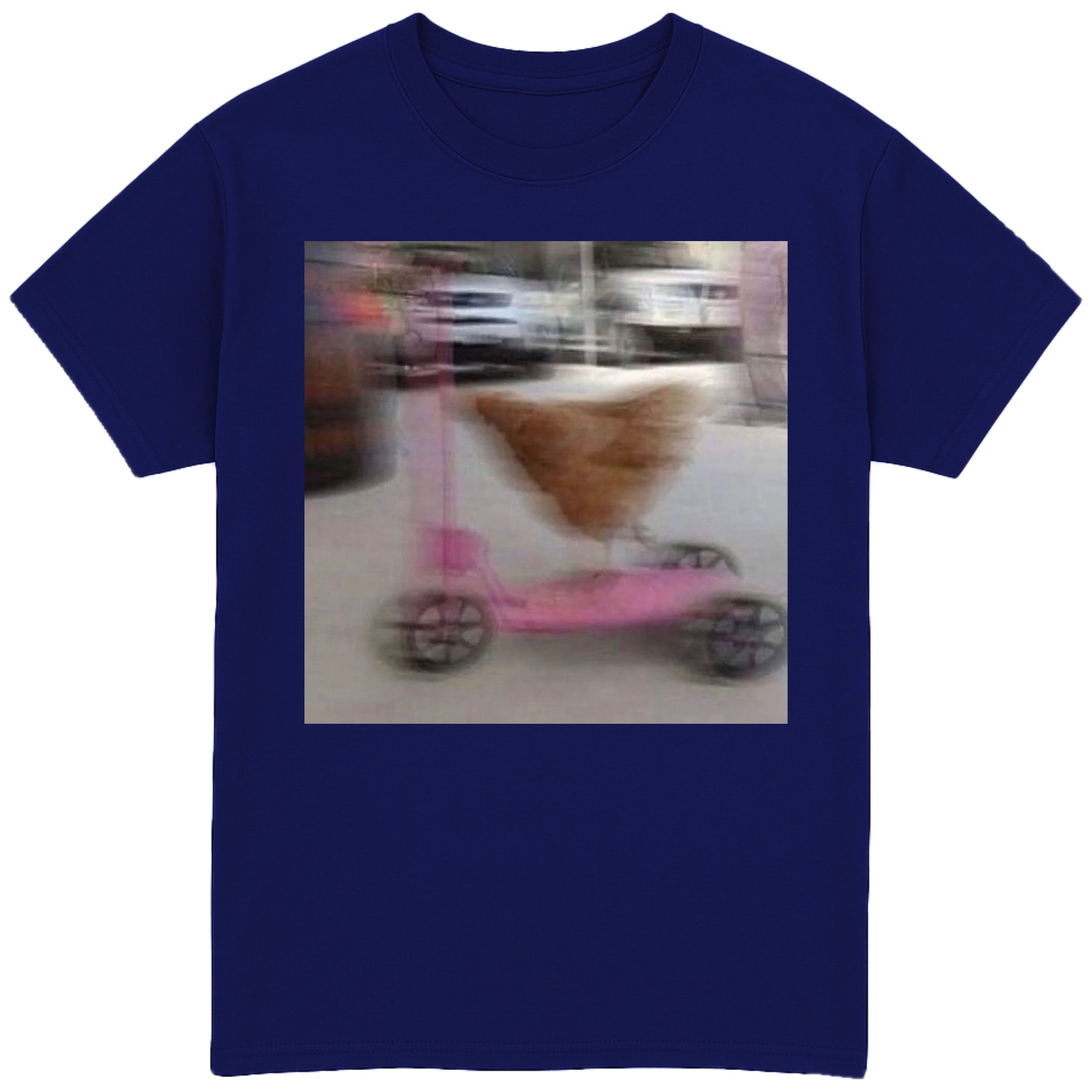 Chicken Driving Scooter T-Shirt