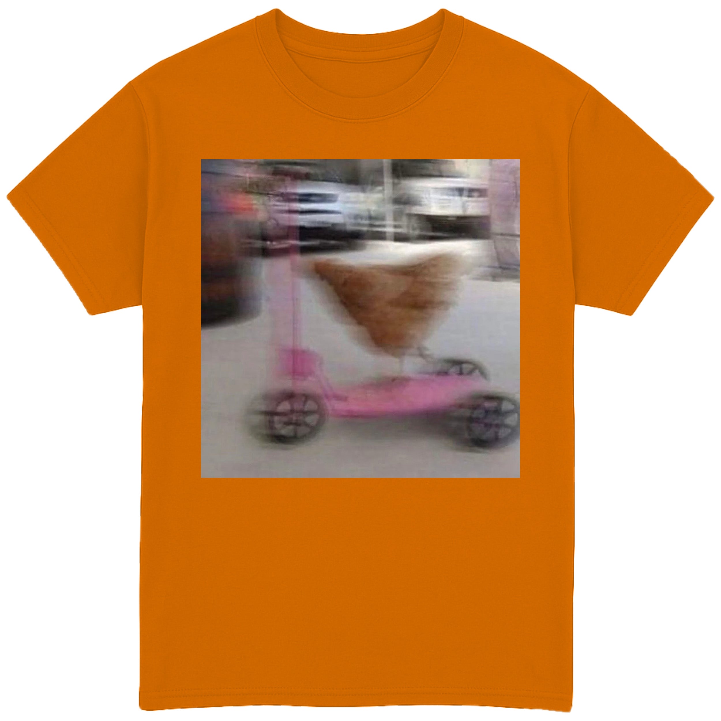 Chicken Driving Scooter T-Shirt