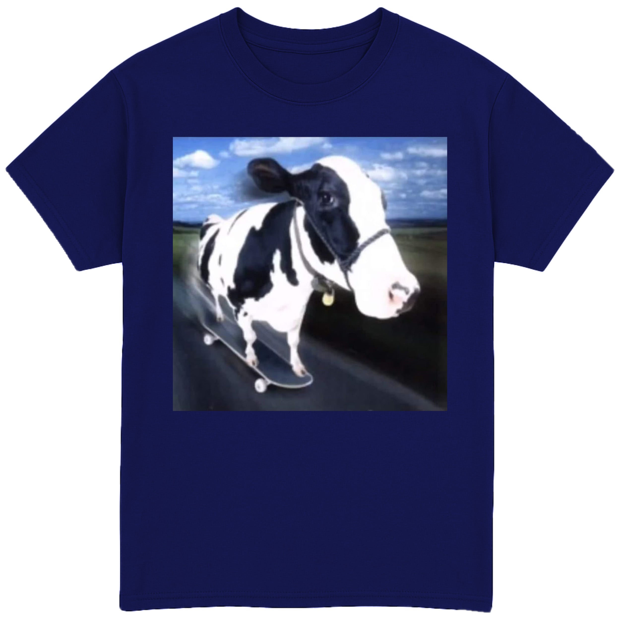 Cow Riding Skateboard T-Shirt