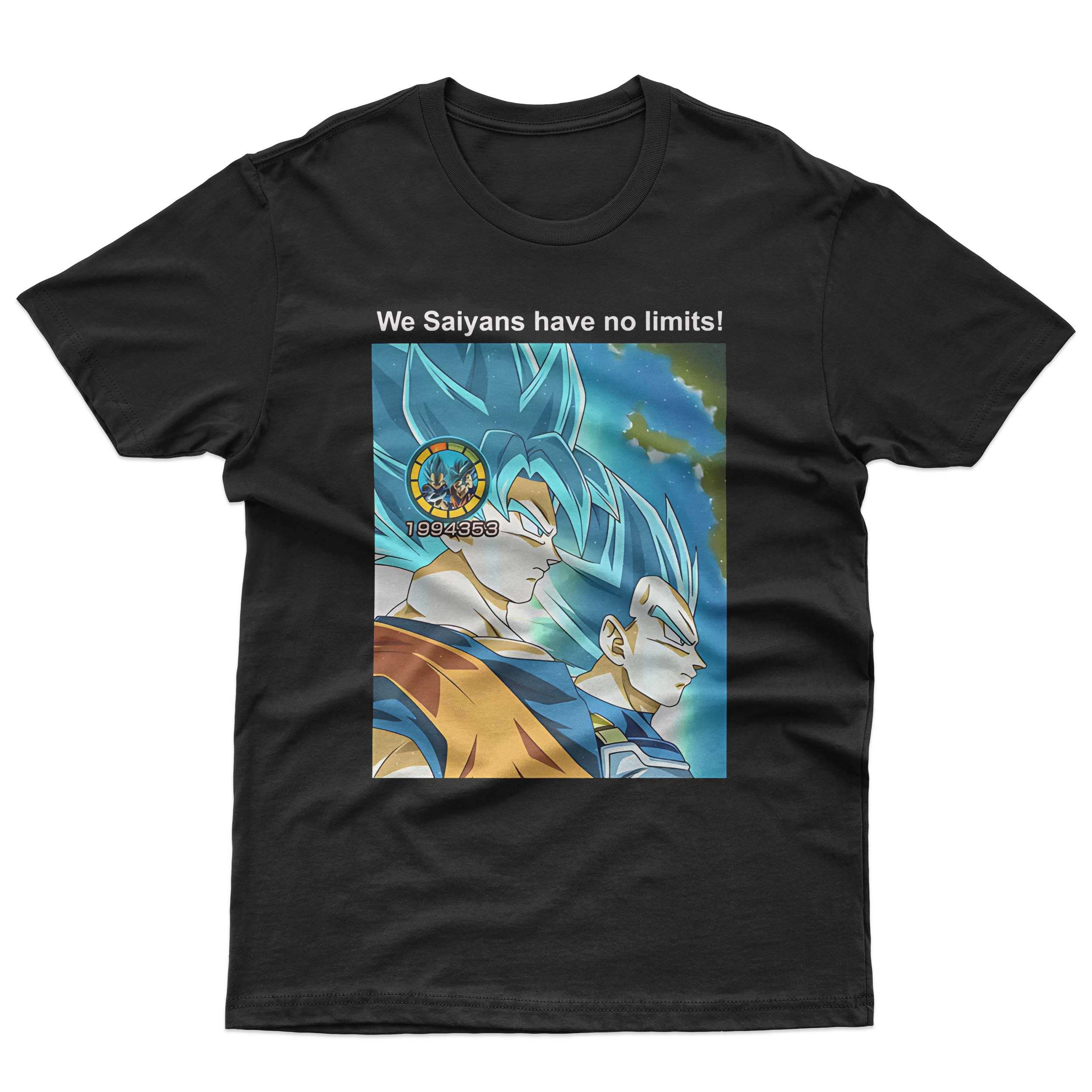 Son Goku And Vegeta We Saiyans Have no Limits! T-Shirt